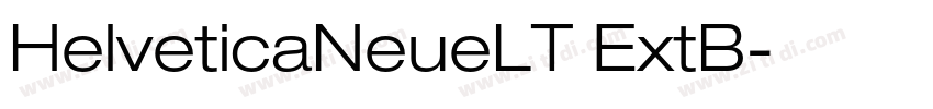 HelveticaNeueLT ExtB字体转换